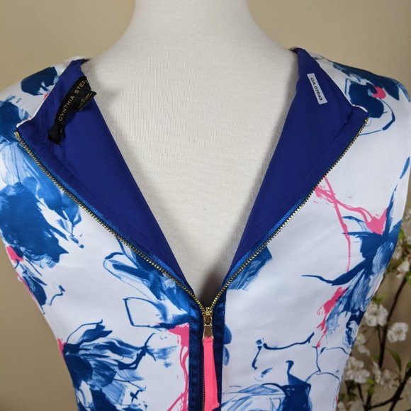 Cynthia Steffe Classic Summery Lined Dress with Zipper Size 10 - Picture 11 of 17